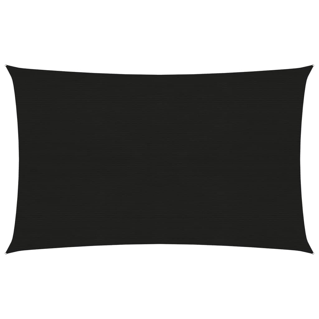 vidaXL-Zonnezeil-160-g/m²-5x7-m-HDPE-zwart