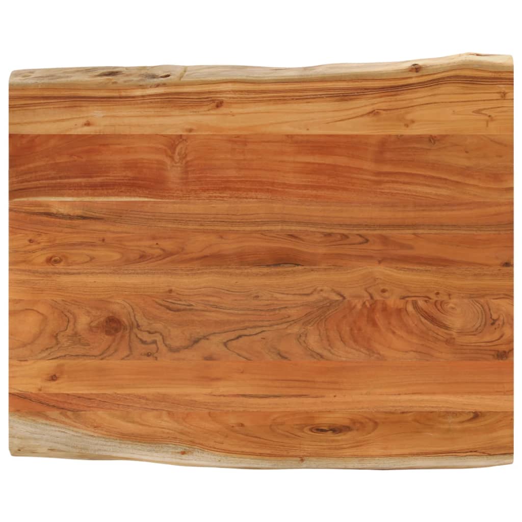 Tafelblad rechthoekig natuurlijke rand 90x80x2,5 cm acaciahout