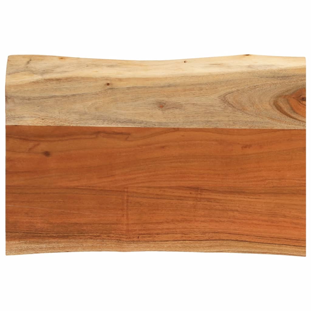 Tafelblad rechthoekig natuurlijke rand 50x40x3,8 cm acaciahout
