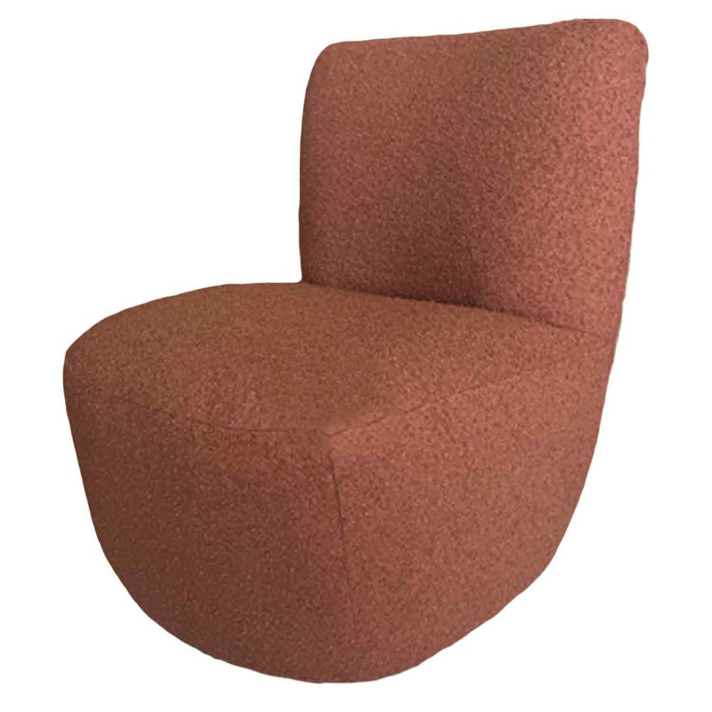 OPJET Armchair Eve Boucle Rust Brown