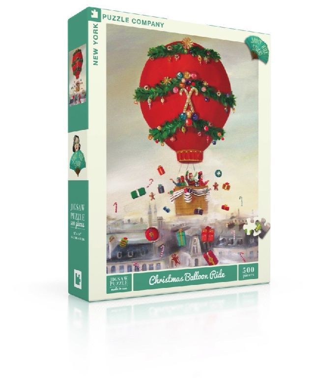New York Puzzle Company Christmas Balloon Ride - 500 pieces