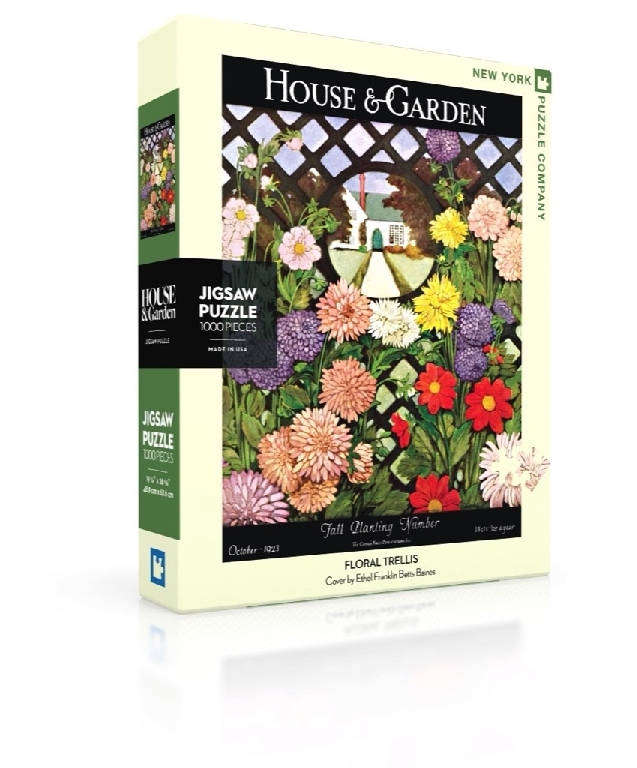 New York Puzzle Company Floral Trellis - 1000 pieces