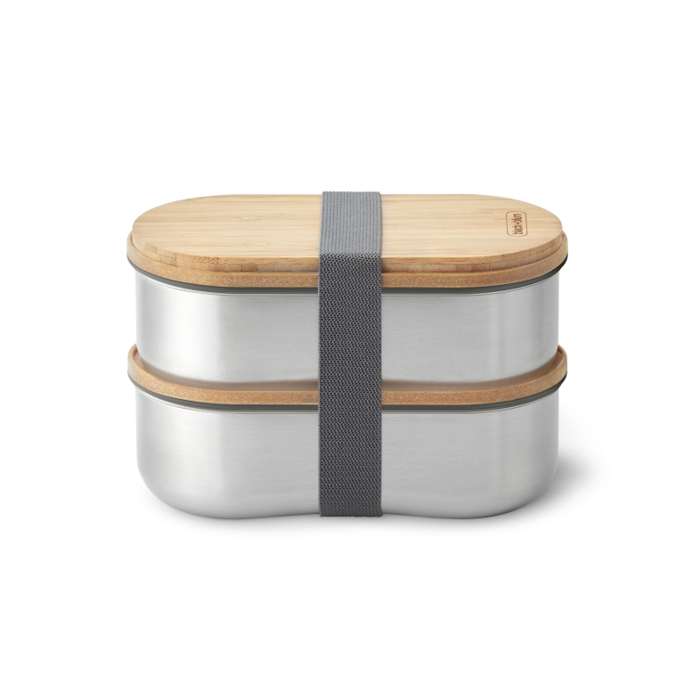 Black + Blum Bento Lunchbox set - RVS met bamboe deksel