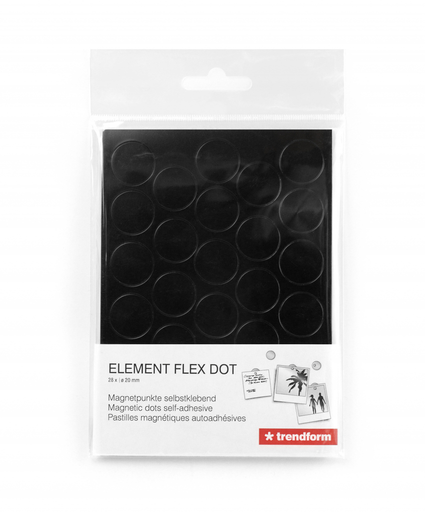 Trendform Magnetic - Element Dot Flex - set van 28 - Zwart