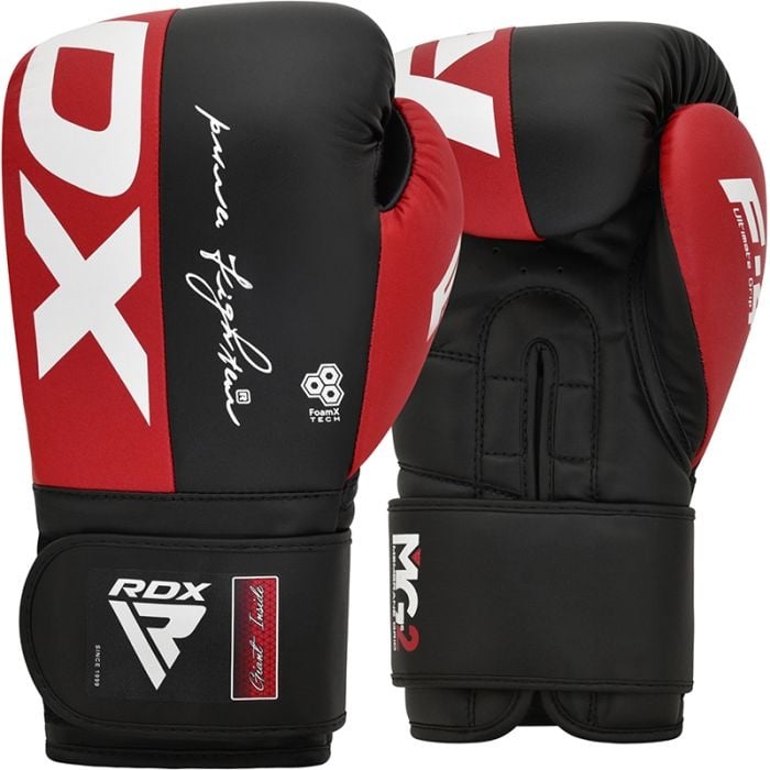 RDX Sports Rex F4 Bokshandschoenen - Boxing Gloves - Sparring - Vechtsporthandschoenen - Boksen - Kastanjebruin - 14 oz