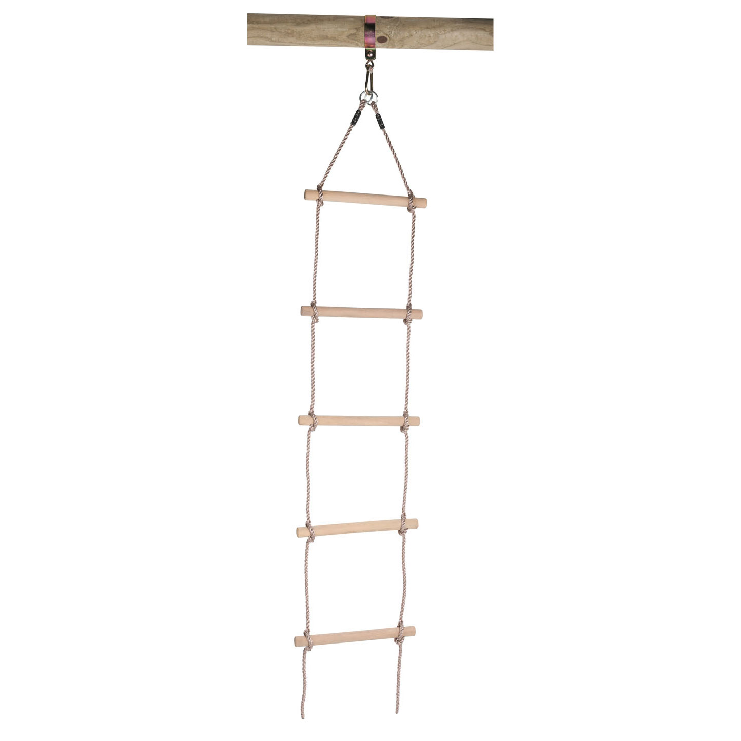 SwingKing touwladder - 5 houten treden - 22 x 300 cm