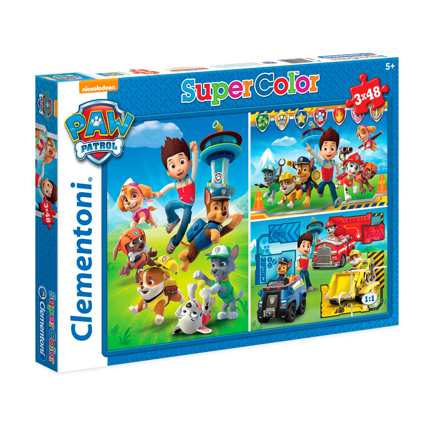 Clementoni - Paw Patrol Legpuzzel - Kinderpuzzel - 3 Puzzels van 48 stukjes - 5-6 jaar