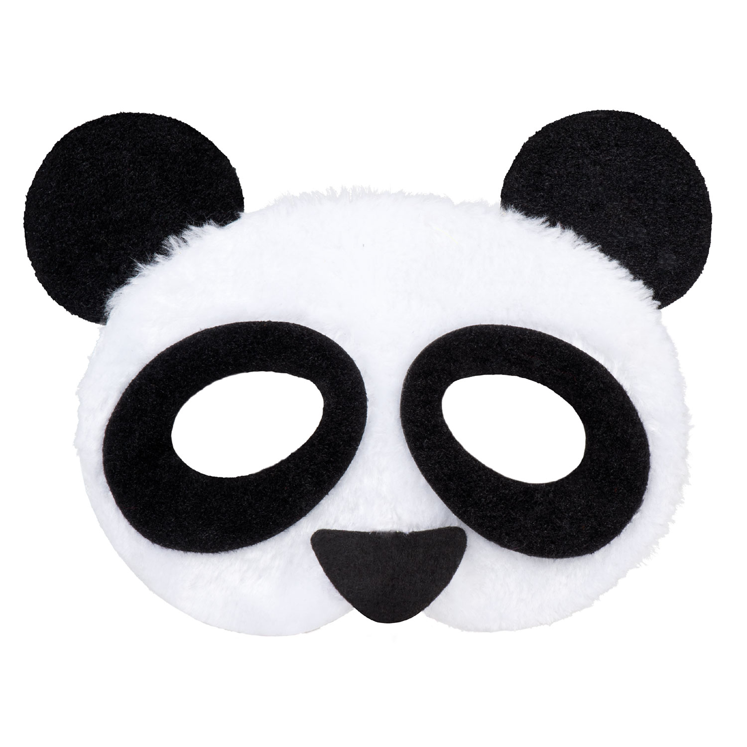 Boland - Pluche halfmasker Panda - Volwassenen - Panda