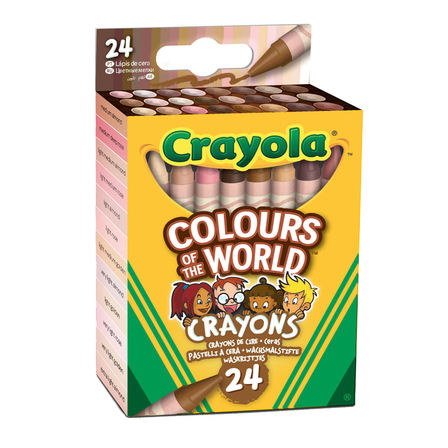Crayola Colors of the World - Waskrijtjes, 24st.