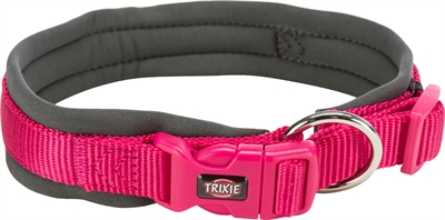 Trixie Premium Halsband met Neopreen Voering Fuchsia/grafiet XS-S