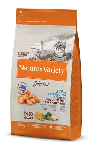 Natures variety selected sterilized norwegian salmon (1,25 KG)