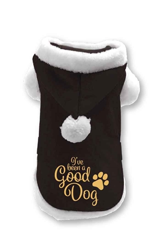 Kerst Jasje Hond Kostuum Zwart Good Dog Reu maat L