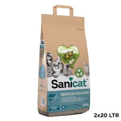 SANICAT RECYCLED CELLULOSE PELLETS 40 LTR
