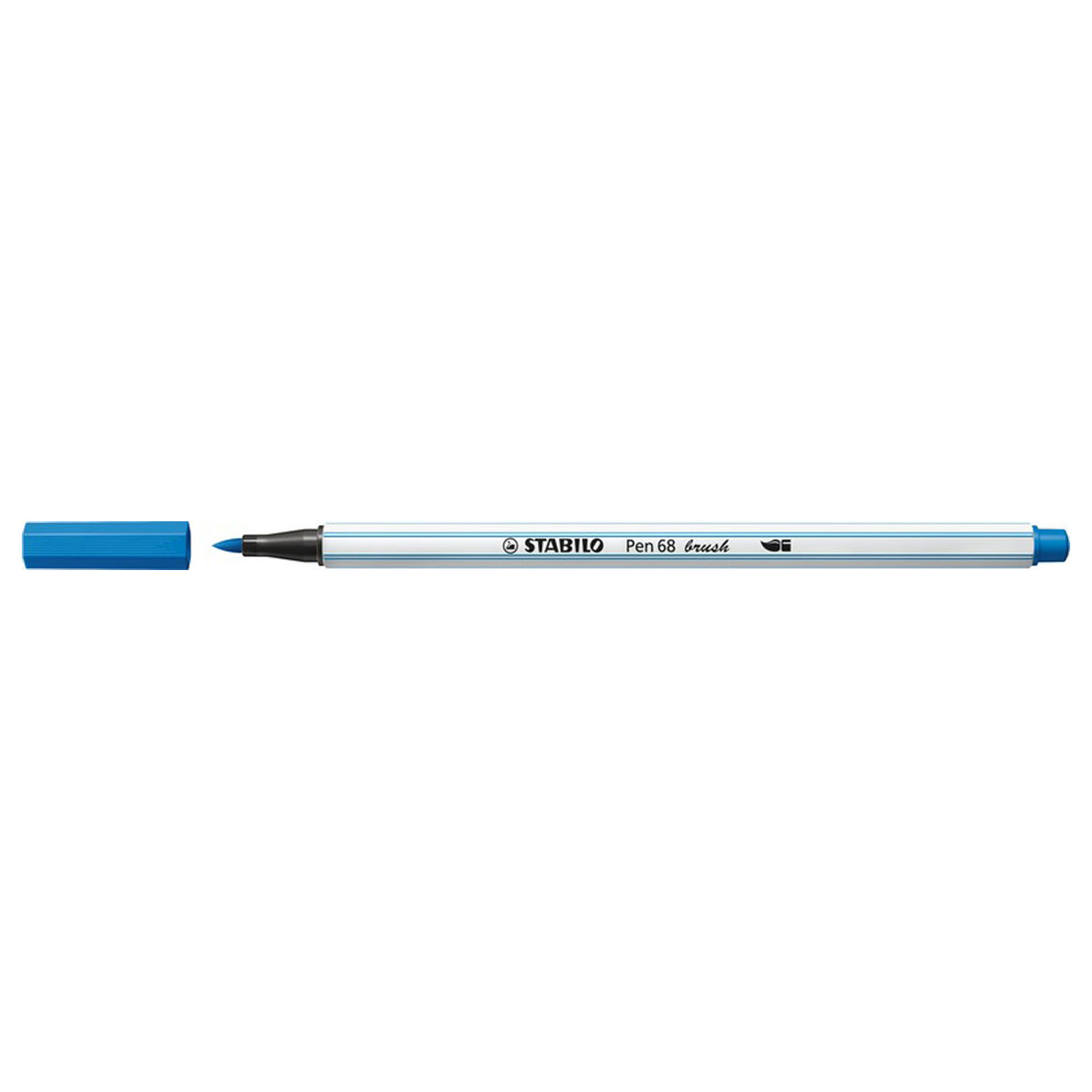 STABILO Pen 68 Brush 41 - Donkerblauw