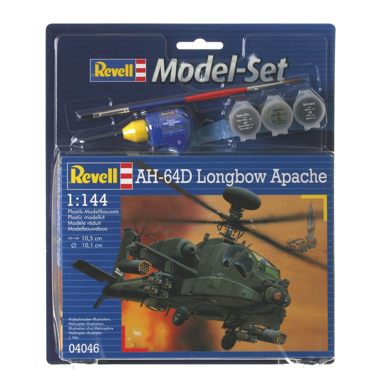 Revell Helicopter Bouwpakket MS Longbow Apache - Bouwpakket - 1:144