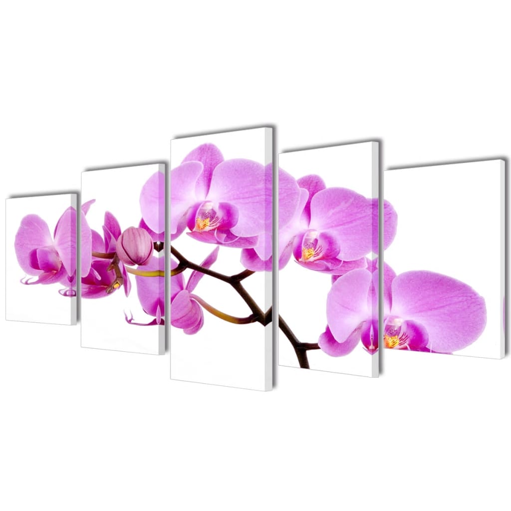 vidaXL Canvasdoeken Orchidee 200 x 100 cm