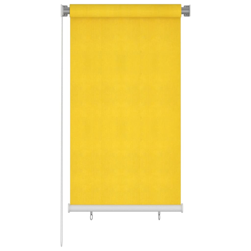 Rolgordijn voor buiten 80x140 cm HDPE geel