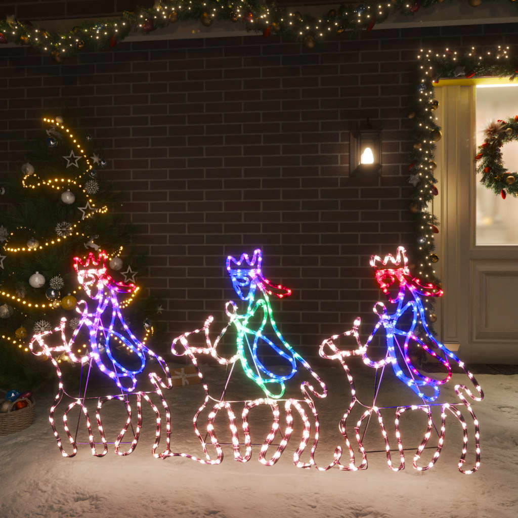 Kerstfiguren drie wijzen met 504 LED's