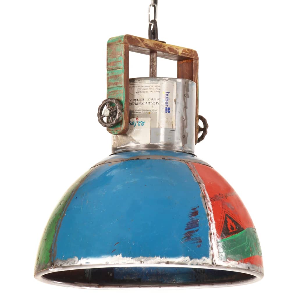 Hanglamp industrieel rond 25 W E27 40 cm meerkleurig