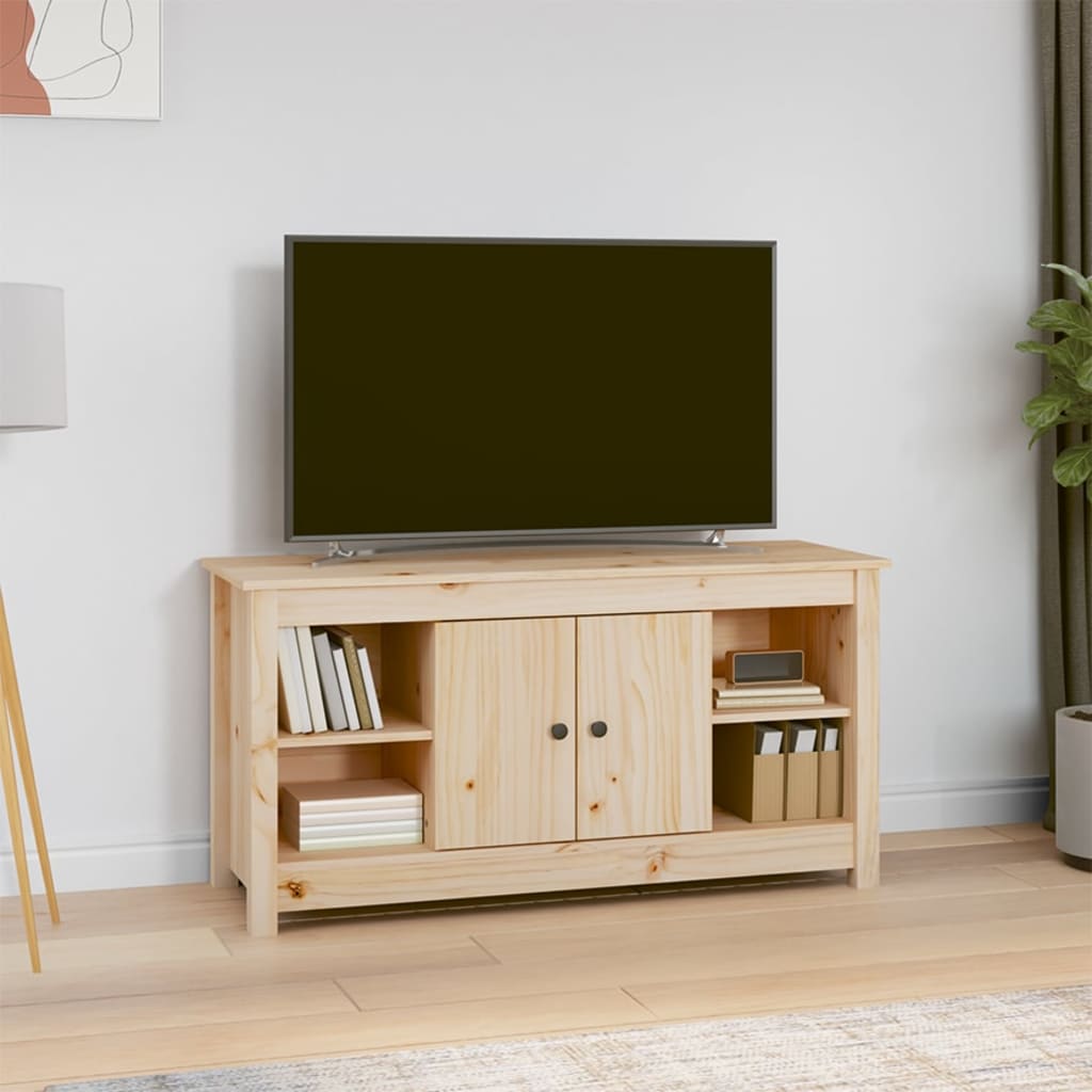 vidaXL Tv-meubel 103x36.5x52 cm massief grenenhout