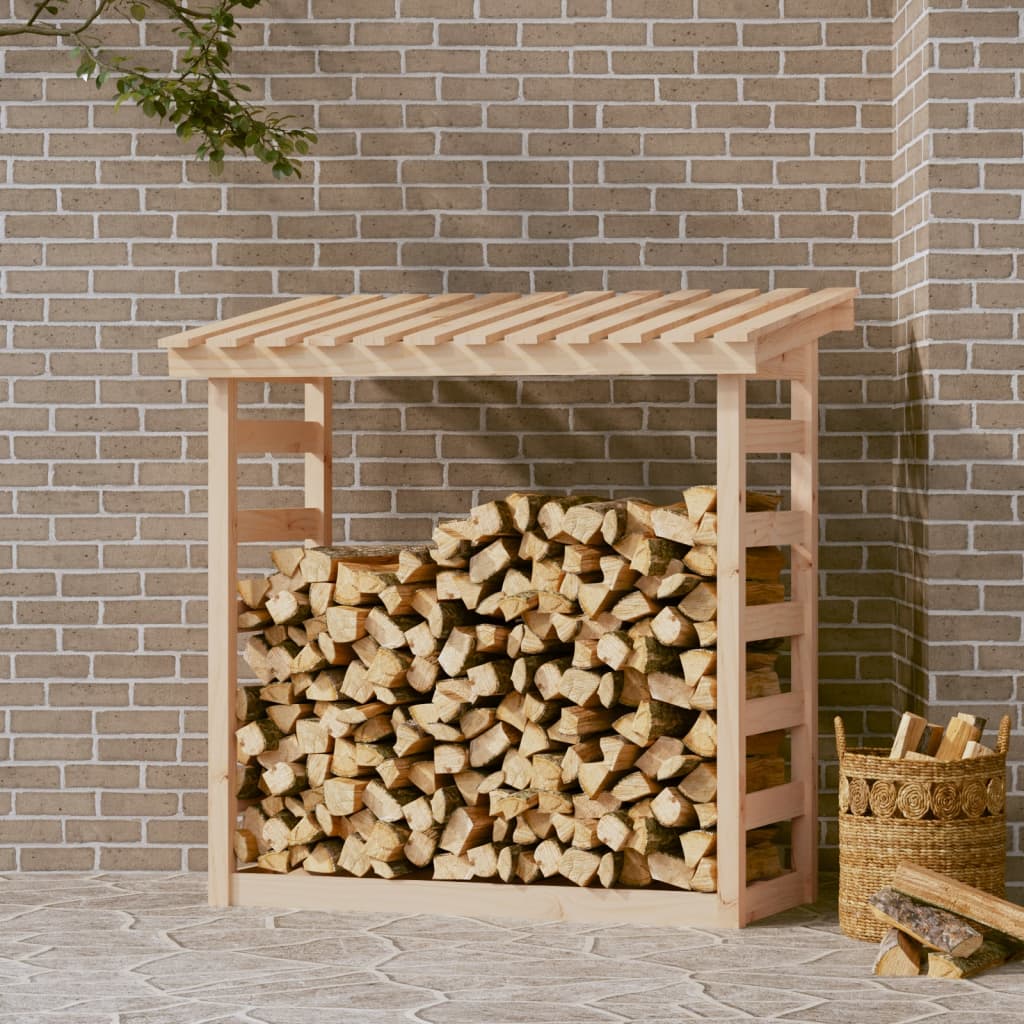 Haardhoutrek 108x64,5x110 cm massief grenenhout