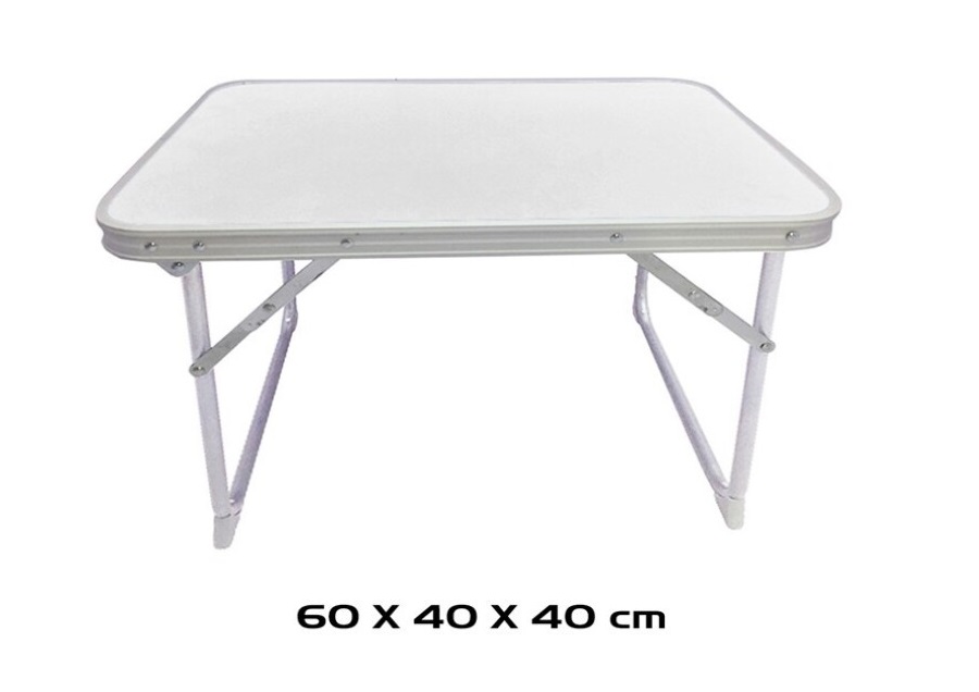 Opvouwbare Camping tafel - Vouwtafel - 60x40x40cm - Wit